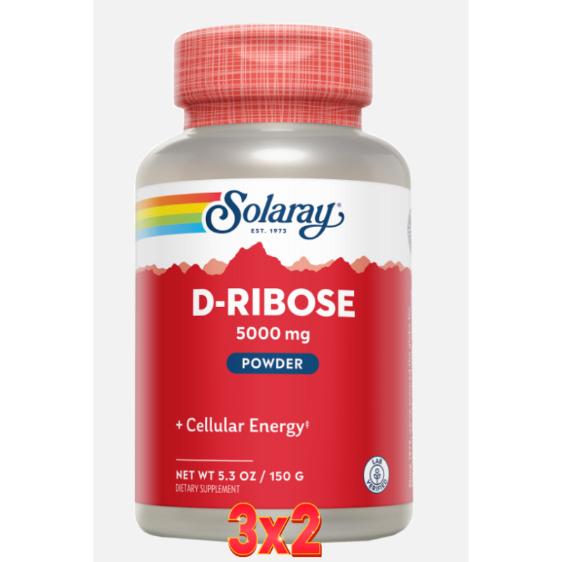 Pack de 3x2 unidades D-Ribose 150A Gramos Solaray Pack de 3x2 unidades D-Ribose 150A Gramos Solaray