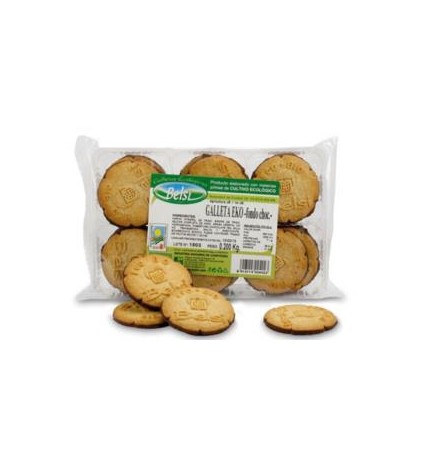 Galletas Eko Con Fondo De Chocolate 200G Bio Vegan Belsi