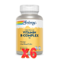 Pack 6 unidades B Complex Accion Retardada 75  Mg 100 Capsulas Solaray