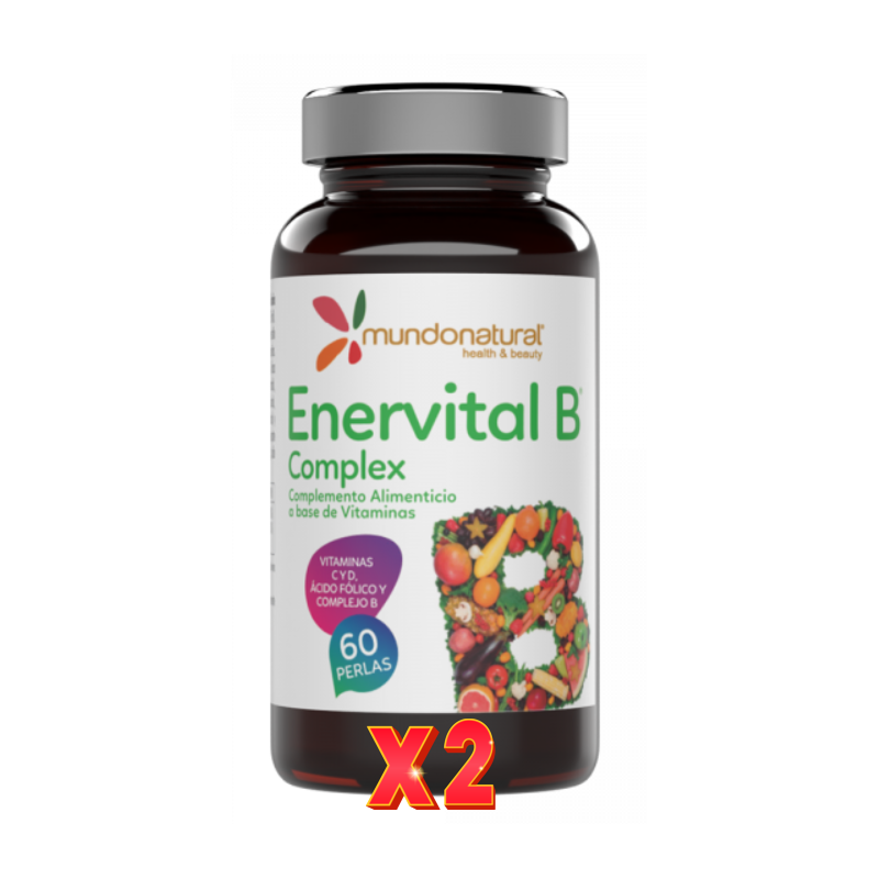 Pack de 2 unidades Enervital B Complex 60 Capsulas Mundo Natural Pack de 2 unidades Enervital B Complex 60 Capsulas Mundo Natural