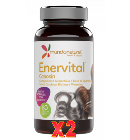 Pack de 2 unidades Enervital Canosin 60 Capsulas Mundo Natural