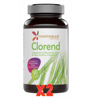 Pack de 2 unidades Clorend 90 Capsulas Mundo Natural