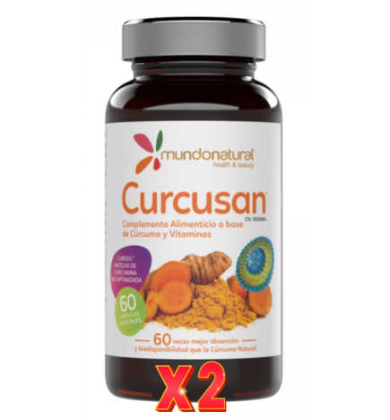 Pack de 2 unidades Curcusan 60 Capsulas Mundo Natural