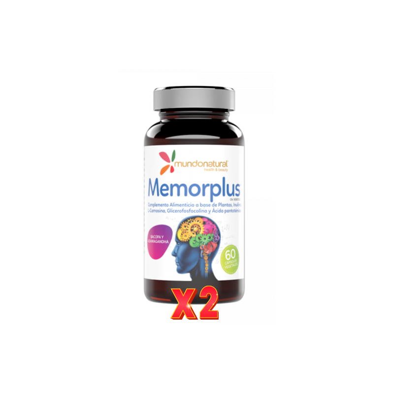 Pack de 2 unidades Memorplus 60 Capsulas Mundo Natural Pack de 2 unidades Memorplus 60 Capsulas Mundo Natural