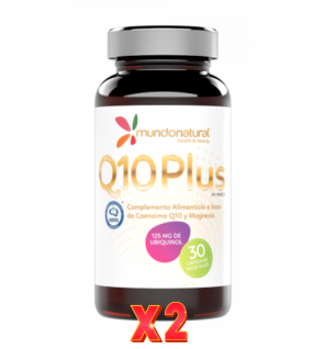 Pack de 2 unidades Q10 Plus Ubiquinol 30 Capsulas Mundo Natural