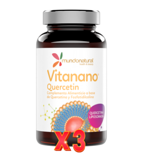 Pack de 3 unidades Vitanano Quercetin Liposomado 30 Capsulas Mundo Natural