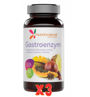 Pack de 3 unidades Gastroenzym 60 Capsulas Mundo Natural