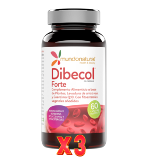 Pack de 3 unidades Dibecol Forte 60 Capsulas Mundo Natural