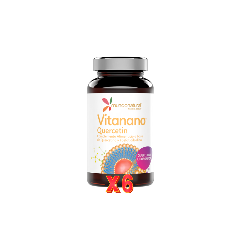 Pack de 6 unidades Vitanano Quercetin Liposomado 30 Capsulas Mundo Natural Pack de 6 unidades Vitanano Quercetin Liposomado 30 Capsulas Mundo Natural