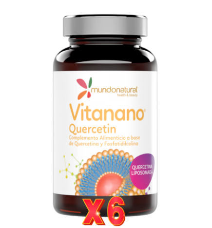 Pack de 6 unidades Vitanano Quercetin Liposomado 30 Capsulas Mundo Natural