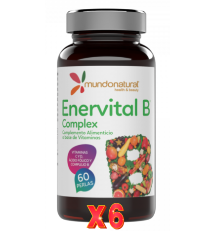 Pack de 6 unidades Enervital B Complex 60 Capsulas Mundo Natural