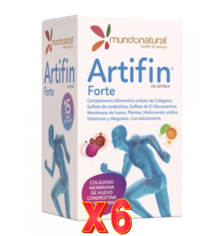 Pack de 6 unidades Artifin Forte 15 Sobres Mundo Natural