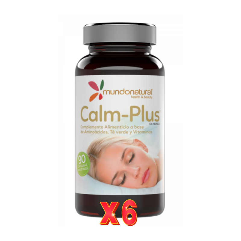 Pack de 6 unidades Calm-Plus 90 Capsulas Mundo Natural Pack de 6 unidades Calm-Plus 90 Capsulas Mundo Natural