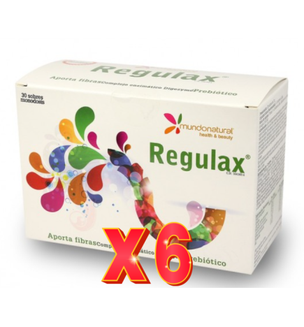 Pack de 6 unidades Regulax 30 Sobres Mundo Natural