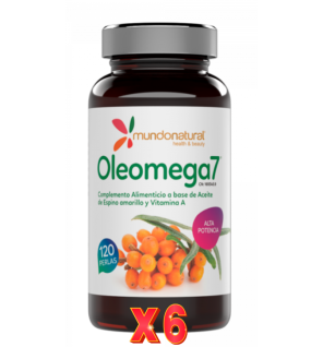 Pack de 6 unidades Oleomega 7 120 Perlas Mundo Natural