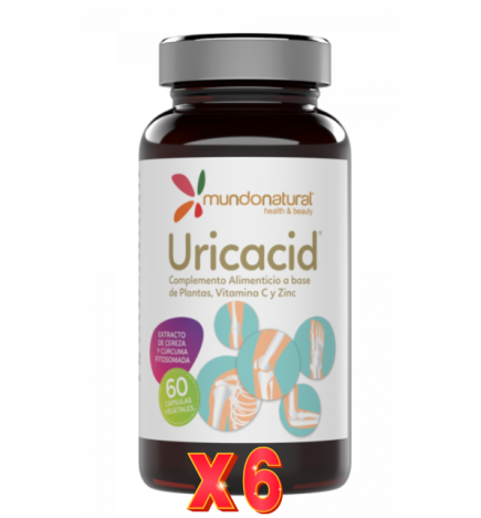 Pack de 6 unidades Uricacid 60 Capsulas Mundo Natural