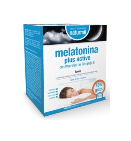 Melatonina Plus Active 1,95 Mg 60 + 30 (90) Comprimidos Dietmed