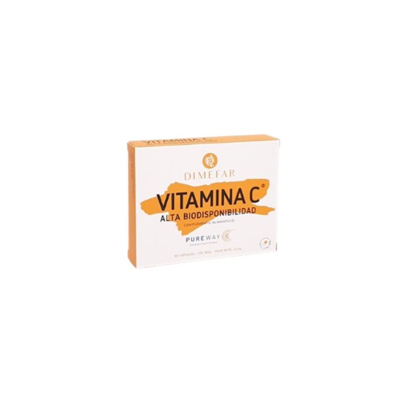 Vitamina C-500 Pureway 30 cápsulas de Dimefar Vitamina C-500 Pureway 30 cápsulas de Dimefar