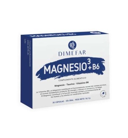 Magnesio³ + B6 30 cápsulas de Dimefar