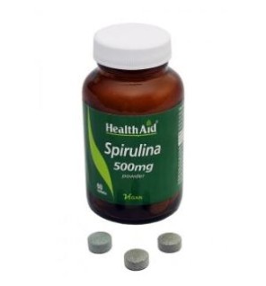 Espirulina (Spirulina Platensis) 500 Mg 60 Comprimidos De Health Aid