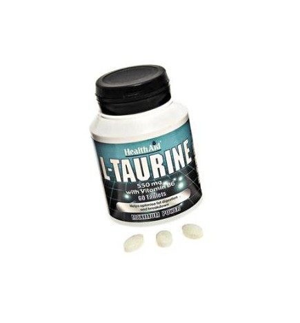 L-Taurina 550 Mg 60 Comprimidos De Health Aid