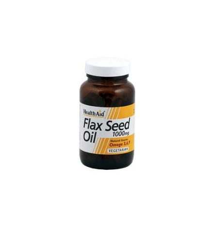 Aceite De Linaza 1.000 Mg 60 Capsulas vegetales De Health Aid