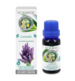 Aceite Esencial Alimentario De Lavanda Estuche Con Botella 15 Ml Marnys