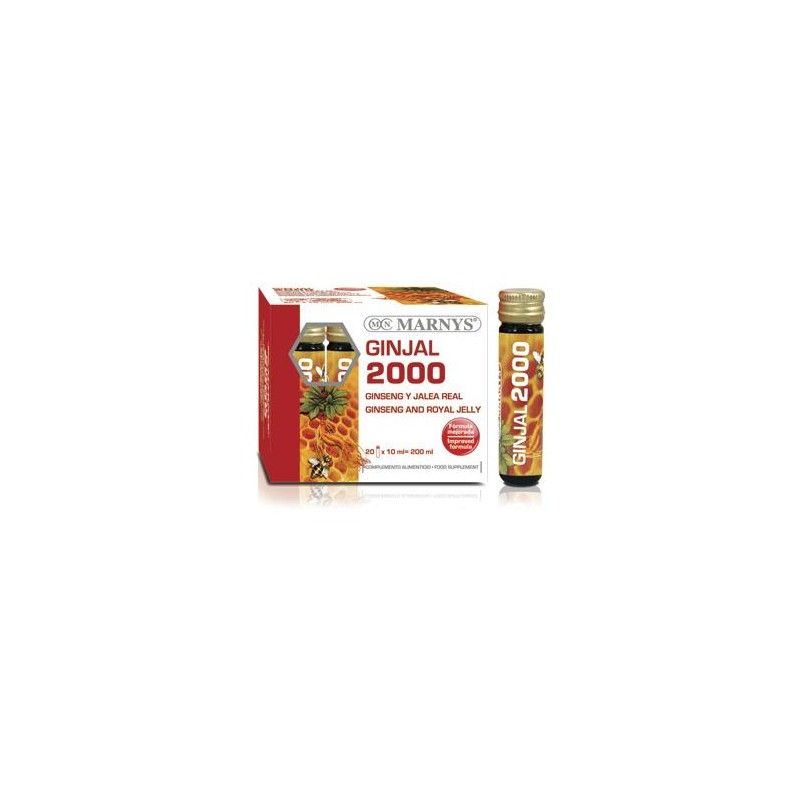 Ginjal 2000 ( Jalea Real+ Ginseng +Vit. C) 20 Viales X 2000 Mg Marnys Ginjal 2000 ( Jalea Real+ Ginseng +Vit. C) 20 Viales X 2000 Mg Marnys