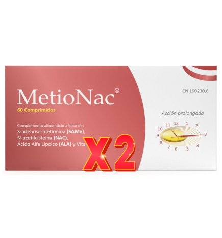 Pack de 2 unidades Metionac 60 Comprimidos Margan