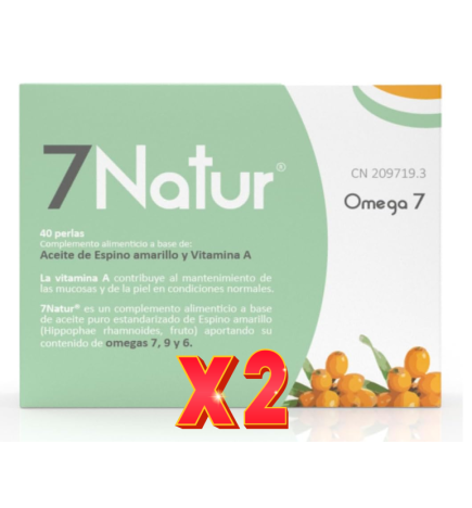 Pack de 2 unidades 7Natur 40 Capsulas Margan