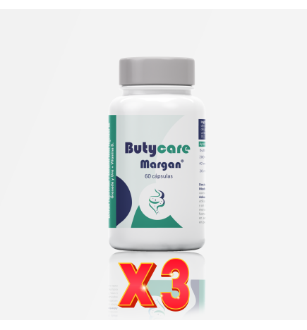 Pack de 3 unidades Butycare 60 Capsulas Margan