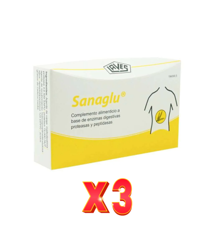 Pack de 3 unidades Sanaglu 30 Capsulas Margan