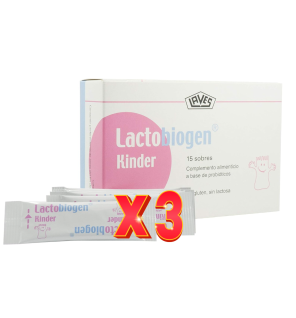 Pack de 3 unidades Lactobiogen Kinder 15Sbrs Margan