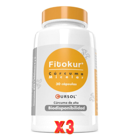 Pack de 3 unidades Fitokur 30 Comprimidos Margan