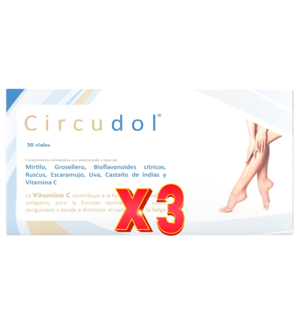 Pack de 3 unidades Circudol (Circudin) 20Viales Margan