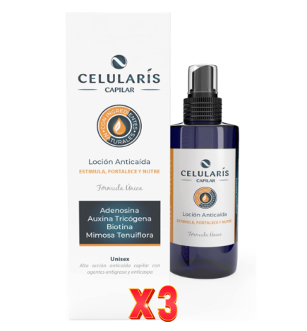 Pack de 3 unidades Celularis Capilar Locion Anticaida Capilar 100 Ml Margan