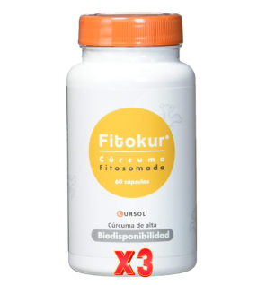 Pack de 3 unidades Fitokur 60 Capsulas Margan
