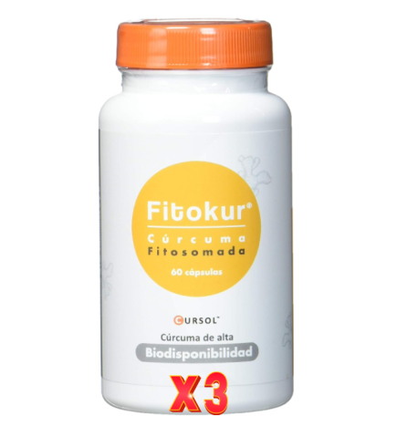 Pack de 3 unidades Fitokur 60 Capsulas Margan