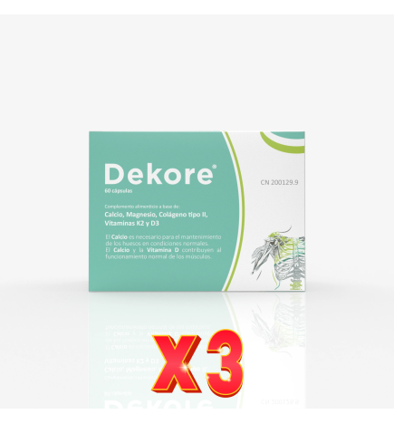 Pack de 3 unidades Dekore 60 Capsulas Margan