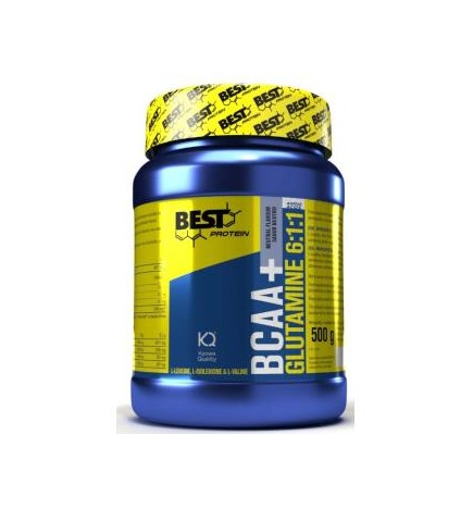 Bcaa+Glutamina Neutro 500 Gramos Best Protein