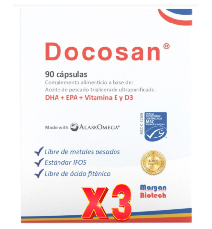 Pack de 3 unidades Docosan 90 Capsulas Margan
