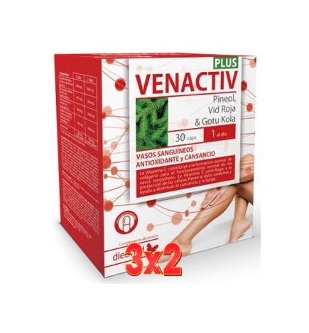 Pack de 3 unidades Venactiv Plus 30 Cápsulas Dietmed