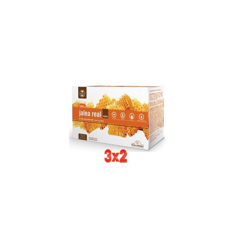Pack 3x2 unidades Jalea Real Forte 2000Mg. 20Amp. Dietmed