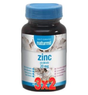 Pack de 3 unidades Zinc 20 Mg 60 Comprimidos Dietmed