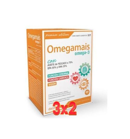 Pack de 3 unidades Omegamais 60 Perlas Dietmed
