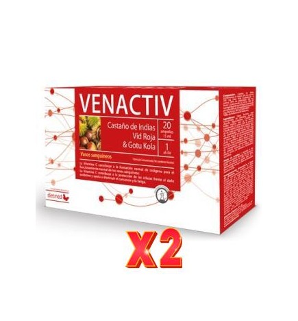 Pack de 2 unidades Venactiv 20x15 Ml Ampollas Dietmed