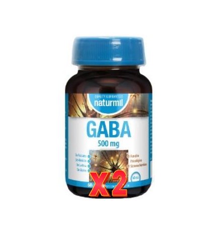 Pack de 2 unidades Gaba 500 Mg 60 Cápsulas Dietmed