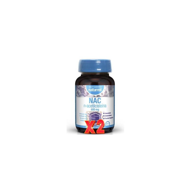 Pack de 2 unidades N-Acetilcisteína 600 Mg 60 Comprimidos Dietmed