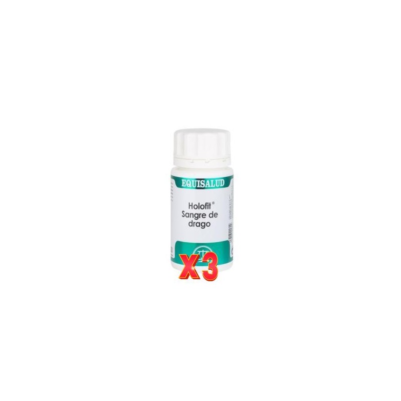 Pack de 3 unidades Holofit Sangre De Drago 50 Cápsulas. EQUISALUD Pack de 3 unidades Holofit Sangre De Drago 50 Cápsulas. EQUISALUD