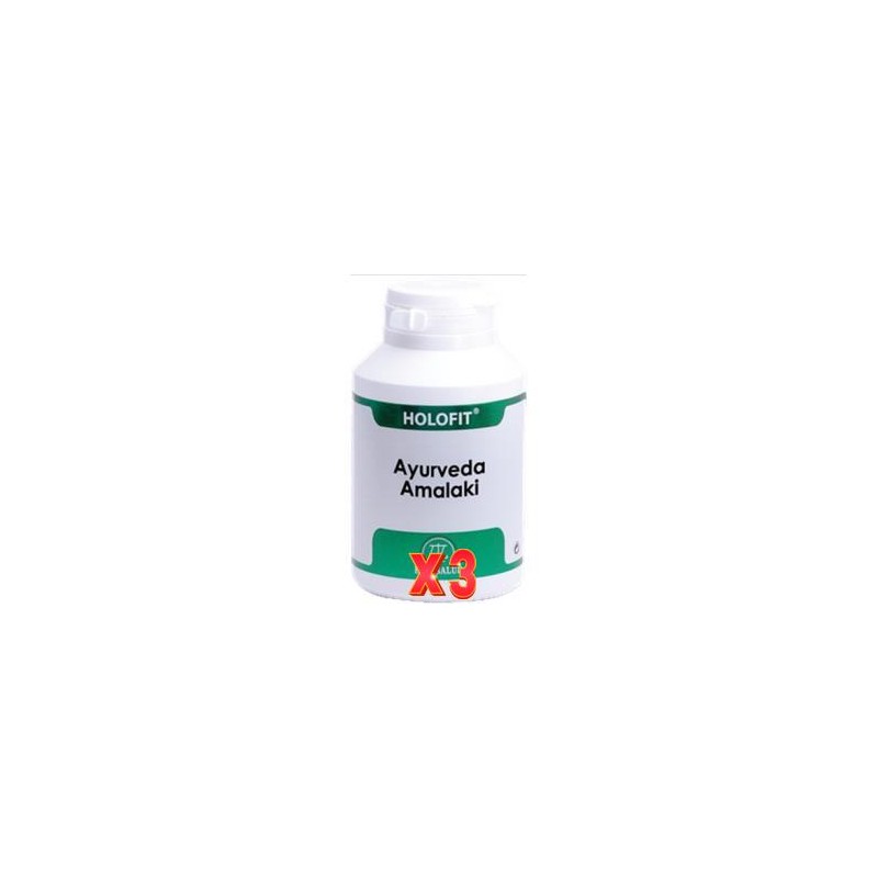 Pack de 3 unidades Ayurveda Amalaki 180 Cápsulas. EQUISALUD